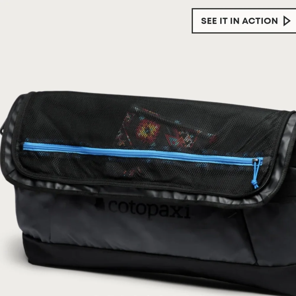 cotopaxi Black Duffel Bag